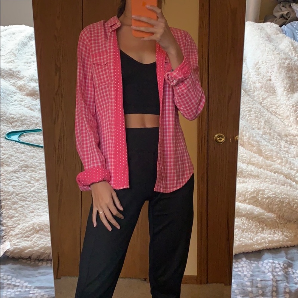 Pink Hollister Flannel Size XS
